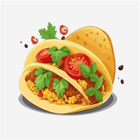 Premium Vector | Taco illustration vector