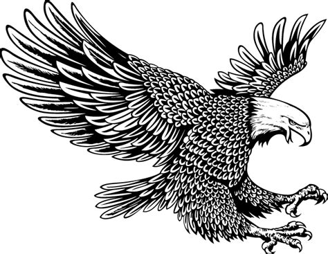 Amazing black-and-white eagle tattoo design - Tattooimages.biz