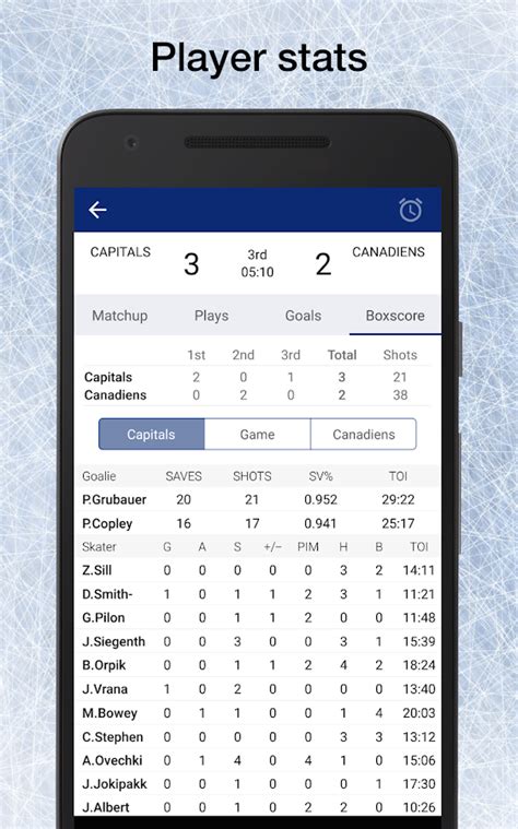 Hockey NHL Live Scores, Stats, & Schedules 2017/18 - Android Apps on ...