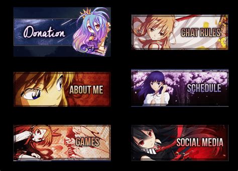 Anime Twitch Panels