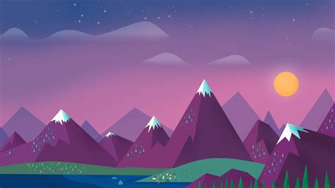 Cartoon Mountain Wallpapers - Top Free Cartoon Mountain Backgrounds - WallpaperAccess