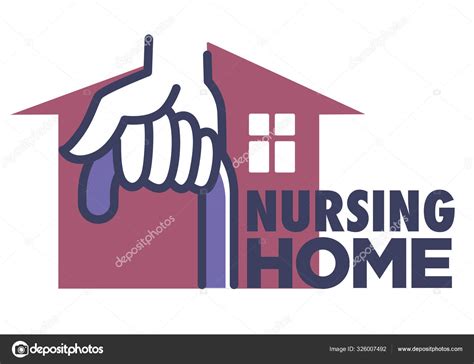 Nursing home logo with hand holding cane and house icon Stock Vector Image by ©Sonulkaster ...