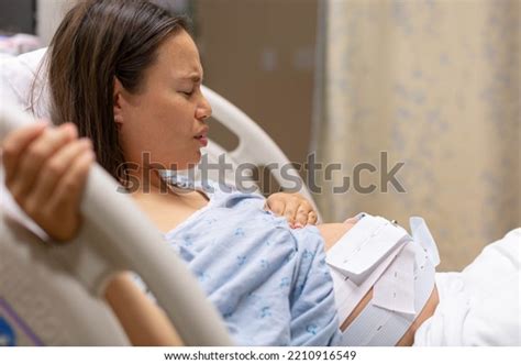 Pregnant Woman Lying Hospital Bed Being Stock Photo 2210916549 | Shutterstock