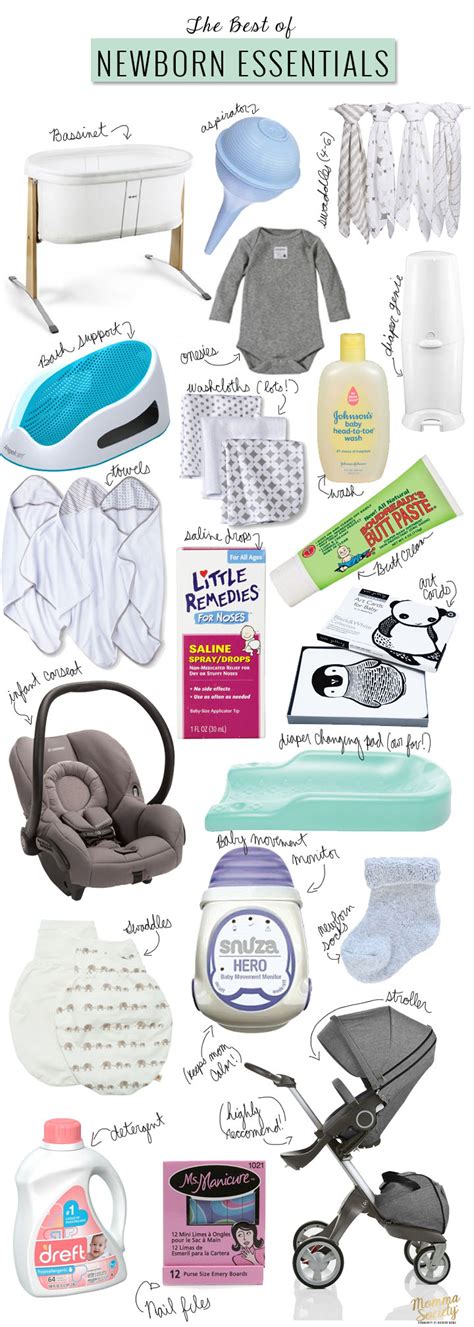 Newborn Baby Gear Essentials + Free Printable Checklist — Momma Society