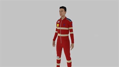 3D model Paramedic man in suit VR / AR / low-poly | CGTrader