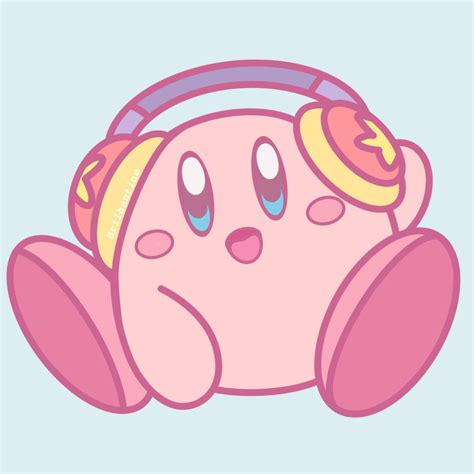 Kirby headphones by Brilhantineart on DeviantArt