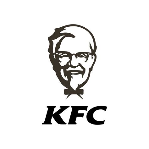 KFC logo black and white vector 25270705 Vector Art at Vecteezy