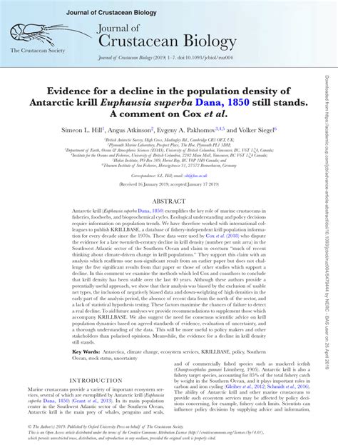 (PDF) Evidence for a decline in the population density of Antarctic ...