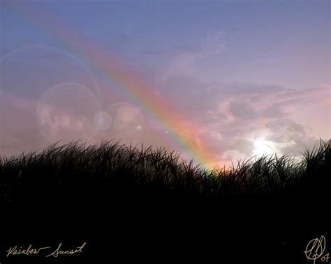 Rainbow Sunset Wallpaper by Myssiing on DeviantArt