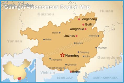 Nanning Map - TravelsFinders.Com