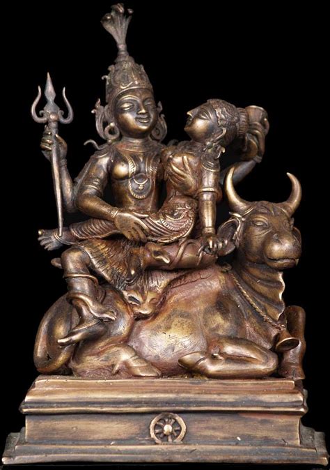 SOLD Shiva Statue With Shakti & Nandi 8" | Statue, Shiva statue, Lord ...