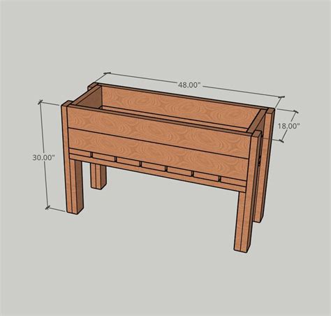 DIY Raised Planter Bed Download PDF Planter Box Plans Plans Elevated ...