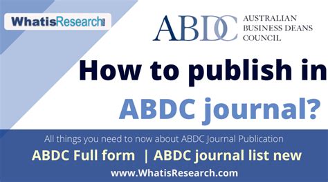 ABDC Journal List 2021 Archives - WhatisResearch