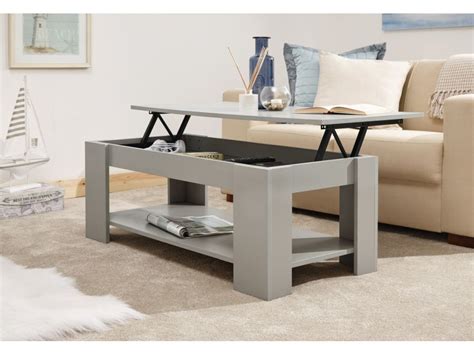 Multi-Storage Classic Grey Living Room Lift Up Top Coffee Table