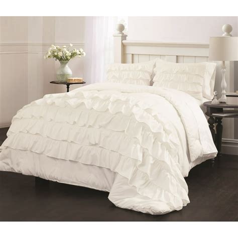 Latitude Ruby Ruffle Bedding Comforter Set - Walmart.com - Walmart.com