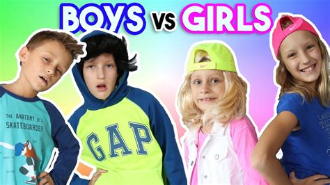 Sleepover GIRLS vs BOYS - YouTube