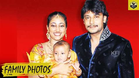 Darshan Family Photos With Wife And Son | Vijaya Lakshmi Darshan | Vineesh Thoogudeep - YouTube