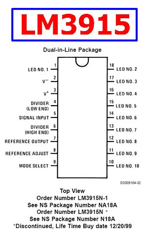 LM3915 Datasheet - Backlight LED Driver - National, TI