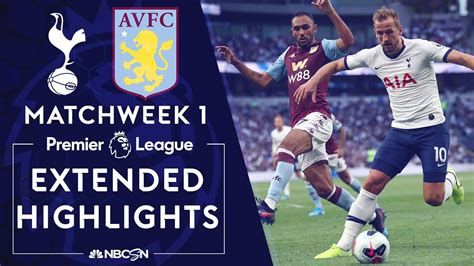 Tottenham v. Aston Villa | PREMIER LEAGUE HIGHLIGHTS | 8/10/19 | NBC ...