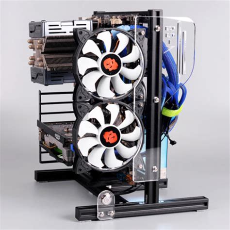 PC Frame Test Bench ITX ATX MATX Open Air Case Water Cooling Fan ...