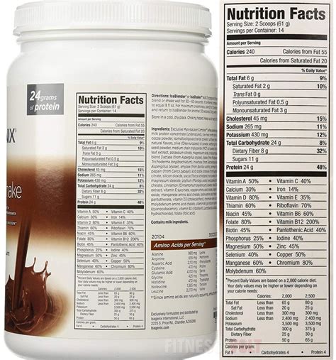 Isagenix Protein Powder Nutritional Information | Blog Dandk