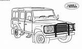Land Rover Coloring Pages Sketch Page sketch template