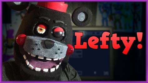 Lefty Mask!! Five nights at Freddys costume - YouTube