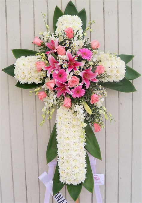 Funeral Cross (Sympathy) in Glendale, CA | Honey Bee Flowers