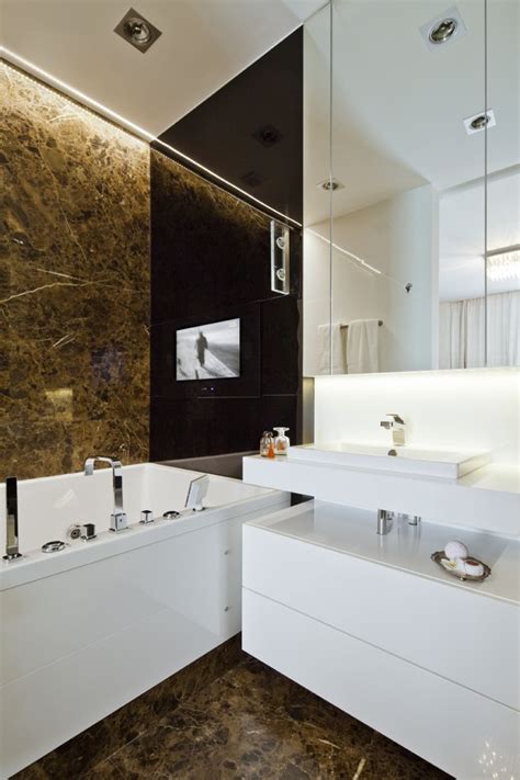 Brown marble bathroom | Interior Design Ideas