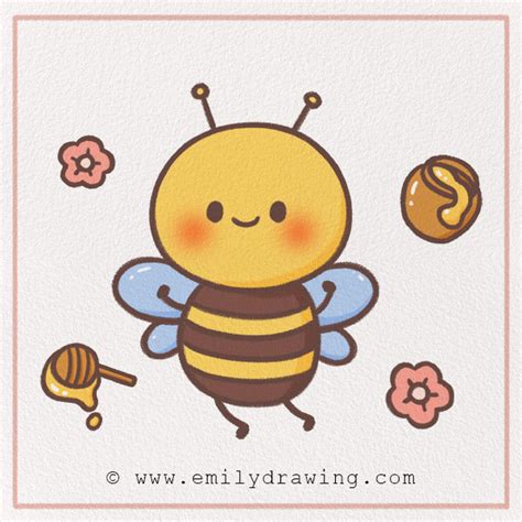 How to Draw a Bee – Emily Drawing