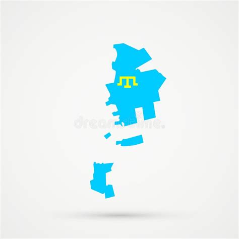 Gagauzia Map in Crimean Tatars Flag Colors, Editable Vector Stock ...