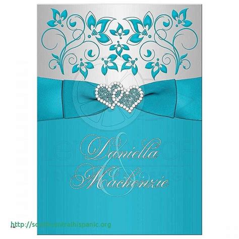 Teal Wedding Invitation Templates