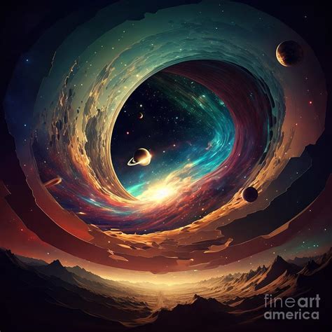 The infinity of space colorful Digital Art by Somsong Artist - Fine Art ...