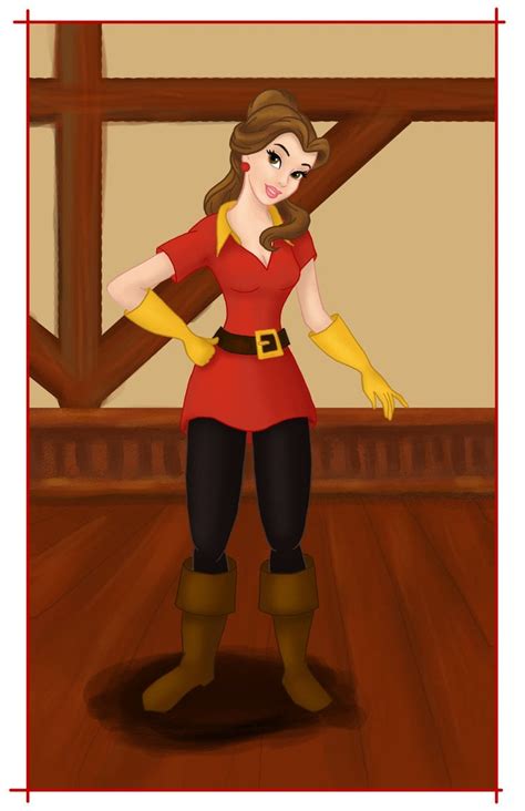 Belle as Gaston | These Disney Princesses Gone Bad Look So, So Good ...