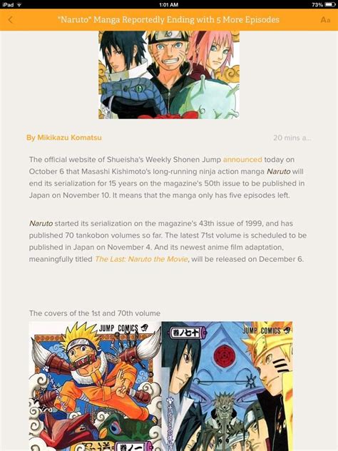 Naruto Manga Ending November 10th. | Anime Amino