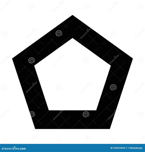 Pentagon Shape Symbol Vector Icon for Creative Graphic Design Ui ...