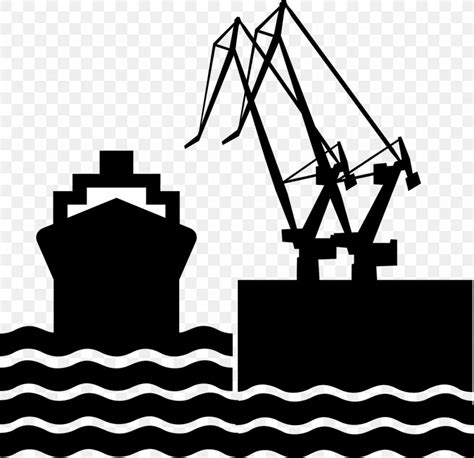 Shipping Port Clipart Black And White Christmas