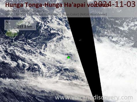 Latest Satellite Images of Hunga Tonga-Hunga Ha'apai Volcano ...