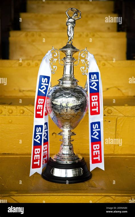 Detail of the Football League Championship trophy Stock Photo - Alamy