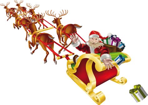 Santa sleigh PNG