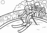 Winter Sports Coloring Sheets sketch template