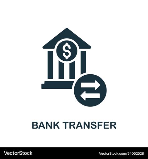 Bank transfer icon simple element from banking Vector Image