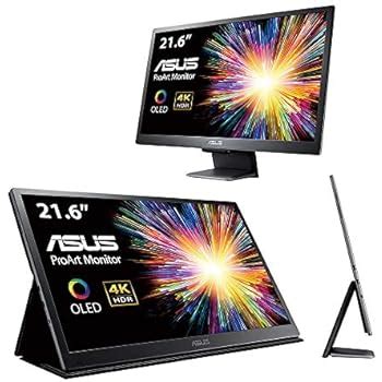 ASUS ProArt PQ22UC 4K HDR OLED Professional Portable Monitor, 21.6-Inch, 4K, OLED, 99 Percent ...