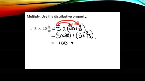 Multiplying Fractions with the Distributive Property - YouTube