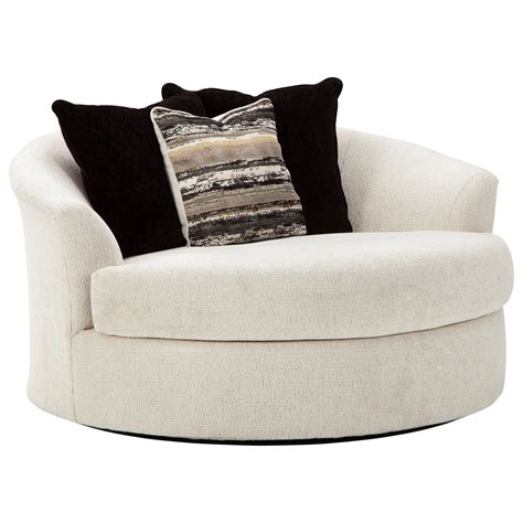 Ashley Furniture Cambri 9280121 Oversized Round Swivel Chair | A1 ...