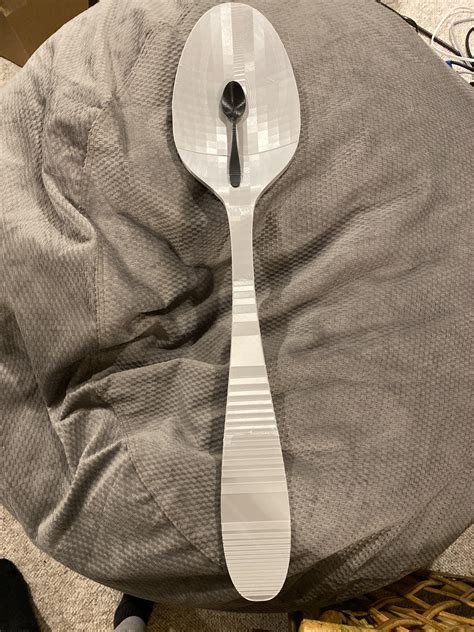 I 3D printed a comically large spoon. Not so comically normal sized ...