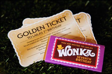 Willy Wonka Birthday Invitations Willy Wonka and the Chocolate Factory Birthday Party Ideas ...