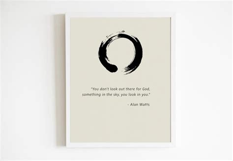 Alan Watts Quote Zen Quote Print Custom Print Inspirational Print Motivational Print, Distressed ...