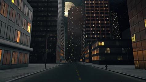 Empty city street at night v2, Motion Graphics | VideoHive