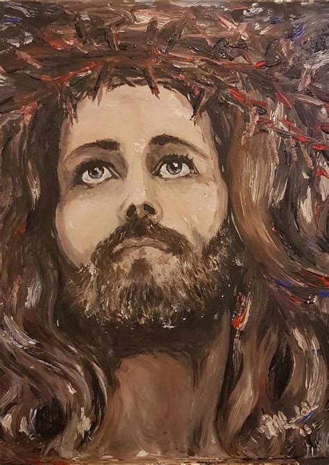 Jesus Eyes Painting by Vitor De Sena - Pixels